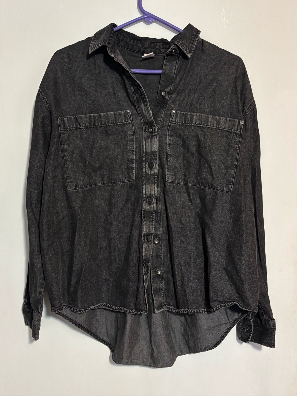 SO Washed Black Denim Shirt